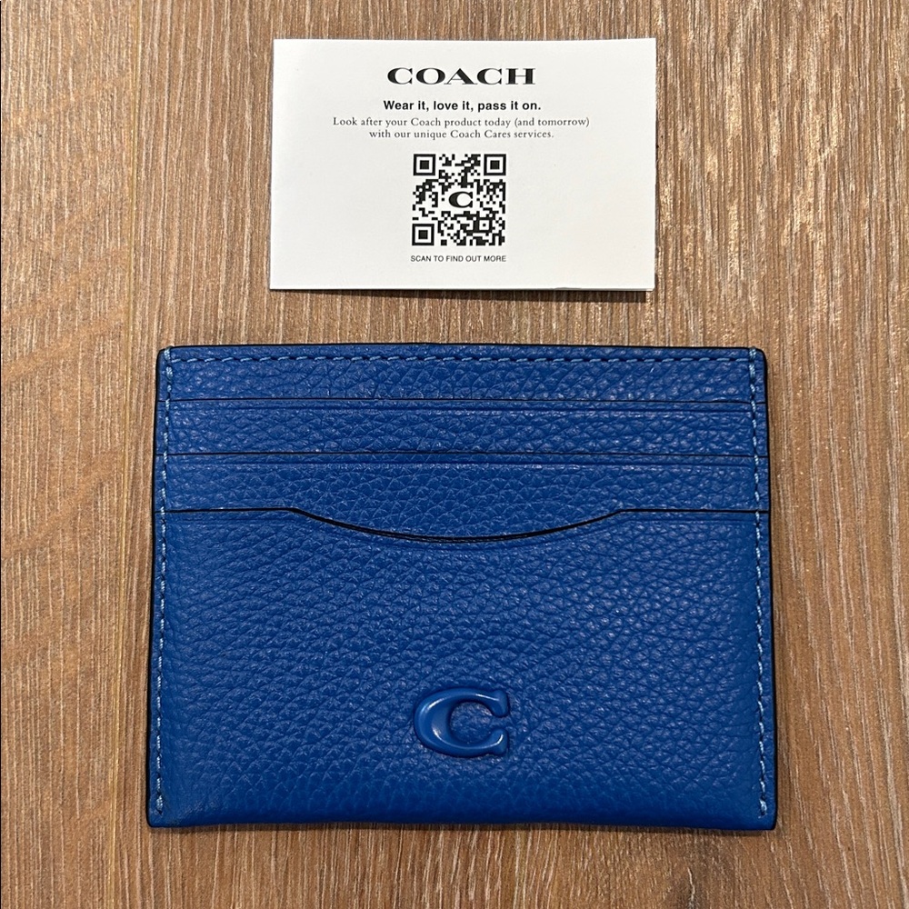 Coach Royal Blue Card Holder